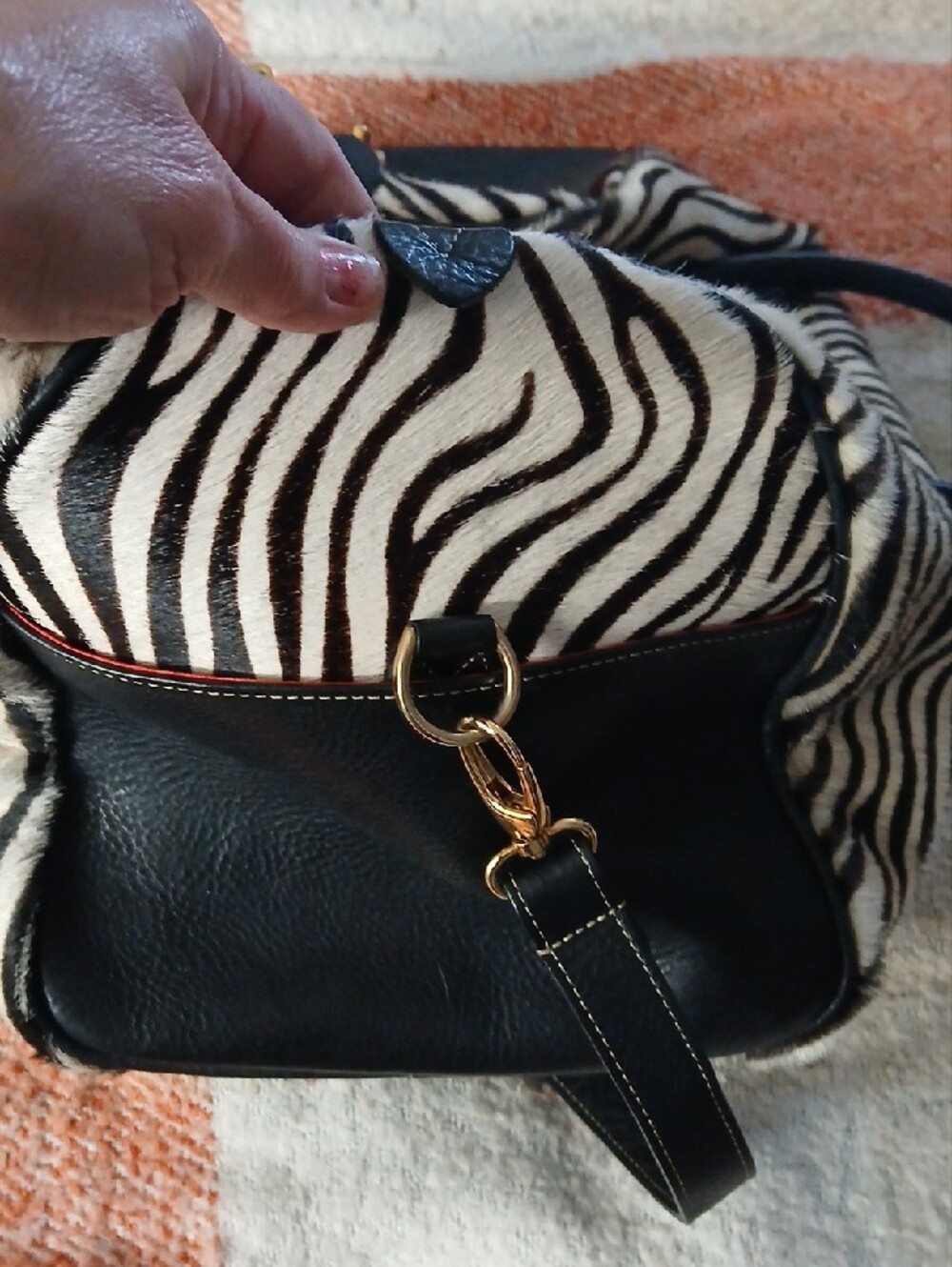 Terrida Italian Duffle Bag Zebra - Picture 8 of 9